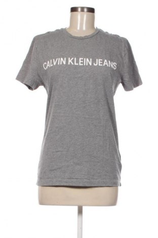 Дамска тениска Calvin Klein Jeans, Размер S, Цвят Сив, Цена 34,99 лв.
