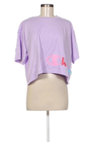 Γυναικείο t-shirt Champion, Μέγεθος XL, Χρώμα Βιολετί, Τιμή 11,99 €