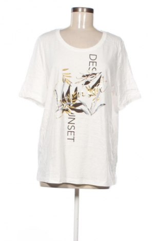 Γυναικείο t-shirt Gerry Weber, Μέγεθος XL, Χρώμα Λευκό, Τιμή 17,99 €