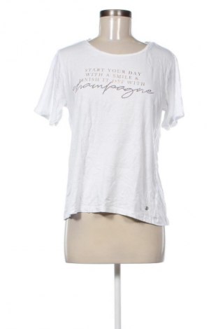 Γυναικείο t-shirt Monari, Μέγεθος L, Χρώμα Λευκό, Τιμή 17,99 €