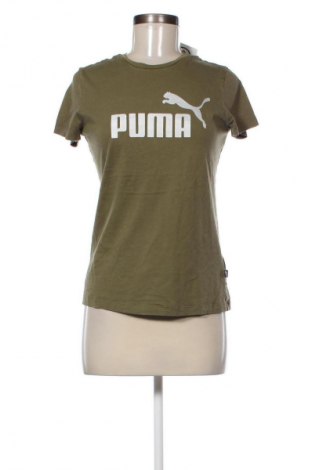 Γυναικείο t-shirt PUMA, Μέγεθος S, Χρώμα Πράσινο, Τιμή 17,99 €