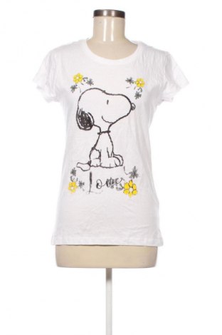 Γυναικείο t-shirt Peanuts, Μέγεθος M, Χρώμα Λευκό, Τιμή 10,99 €