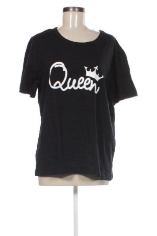 Γυναικείο t-shirt SHEIN, Μέγεθος XL, Χρώμα Μαύρο, Τιμή 4,99 €