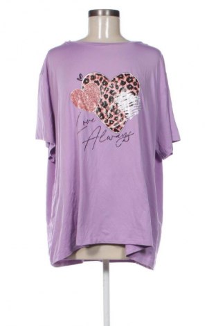 Damen T-Shirt SHEIN, Größe 4XL, Farbe Lila, Preis € 11,99
