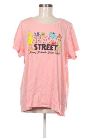 Damen T-Shirt Sesame Street, Größe XXL, Farbe Aschrosa, Preis 11,99 €
