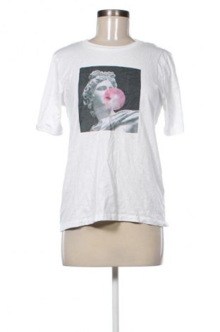 Γυναικείο t-shirt Stay, Μέγεθος S, Χρώμα Λευκό, Τιμή 10,99 €