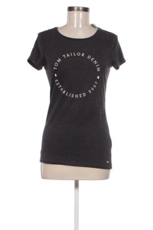 Γυναικείο t-shirt Tom Tailor, Μέγεθος S, Χρώμα Γκρί, Τιμή 11,99 €