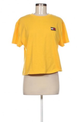 Γυναικείο t-shirt Tommy Jeans, Μέγεθος L, Χρώμα Κίτρινο, Τιμή 21,99 €