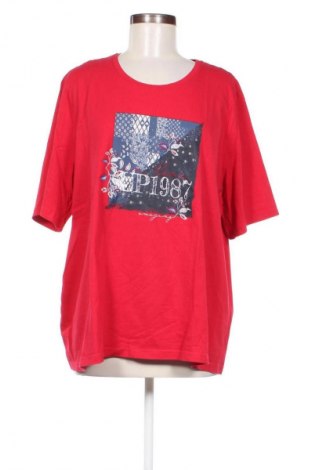 Tricou de femei Ulla Popken, Mărime 3XL, Culoare Roșu, Preț 47,37 Lei