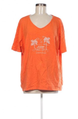 Γυναικείο t-shirt Unbranded, Μέγεθος 3XL, Χρώμα Πορτοκαλί, Τιμή 10,99 €