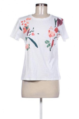 Damen T-Shirt Zara, Größe S, Farbe Weiß, Preis 6,14 €