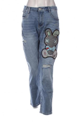 Дамски дънки Fashion Jeans, Размер XL, Цвят Син, Цена 29,00 лв.