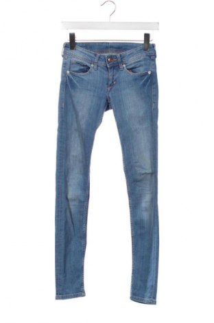 Damskie jeansy H&M, Rozmiar XS, Kolor Niebieski, Cena 67,41 zł