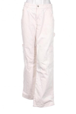 Damskie jeansy H&M, Rozmiar L, Kolor Beżowy, Cena 66,67 zł