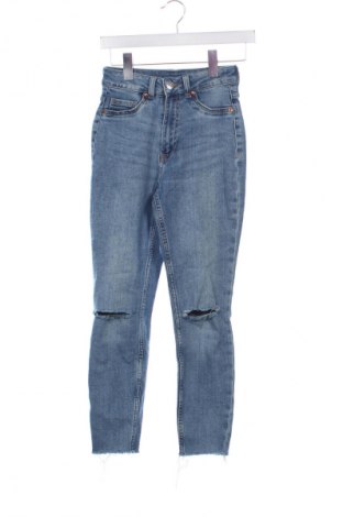 Damskie jeansy H&M Divided, Rozmiar XXS, Kolor Niebieski, Cena 38,99 zł