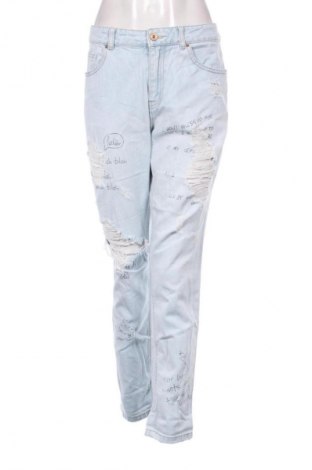 Blugi de femei Stradivarius, Mărime L, Culoare Albastru, Preț 76,00 Lei
