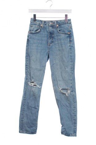 Damskie jeansy Zara, Rozmiar XS, Kolor Niebieski, Cena 88,99 zł