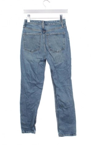 Damskie jeansy Zara, Rozmiar XS, Kolor Niebieski, Cena 88,99 zł