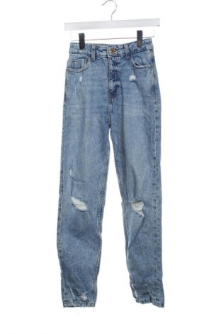 Дамски дънки Zara, Размер XS, Цвят Син, Цена 26,97 лв.