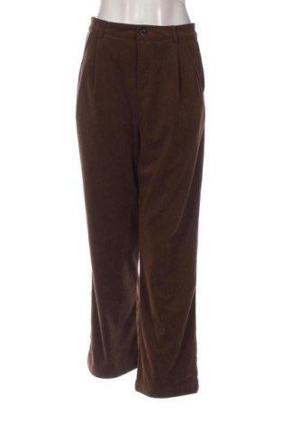 Pantaloni de velvet de femei DAZY, Mărime M, Culoare Maro, Preț 76,32 Lei