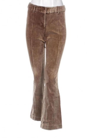 Pantaloni de velvet de femei H&M, Mărime S, Culoare Maro, Preț 76,32 Lei