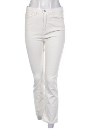 Pantaloni de velvet de femei Sinsay, Mărime M, Culoare Ecru, Preț 76,70 Lei