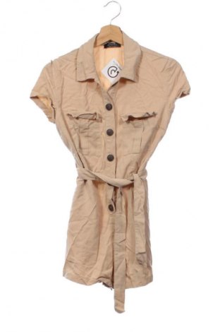 Kurzer Damenoverall Bershka, Größe S, Farbe Beige, Preis 19,95 €