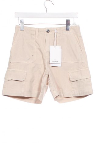 Γυναικείο κοντό παντελόνι Pull&Bear, Μέγεθος XS, Χρώμα Εκρού, Τιμή 15,86 €
