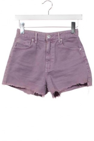 Pantaloni scurți de femei Zara, Mărime XS, Culoare Mov, Preț 67,26 Lei