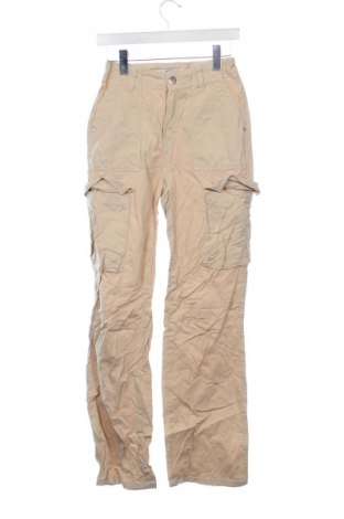 Dámské kalhoty  Bershka, Velikost XS, Barva Krémová, Cena  469,00 Kč