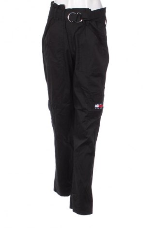 Damskie spodnie Tommy Jeans, Rozmiar XL, Kolor Czarny, Cena 92,99 zł