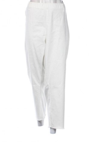 Dámské kalhoty  Ulla Popken, Velikost 5XL, Barva Krémová, Cena  1 529,00 Kč
