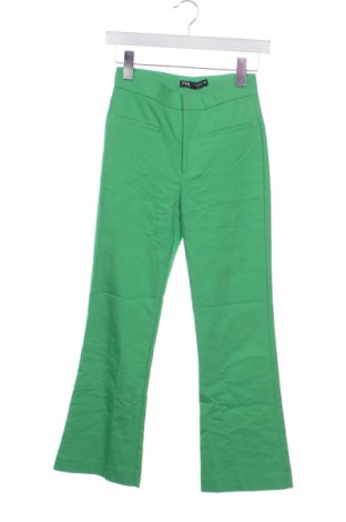 Dámské kalhoty  Zara, Velikost XS, Barva Zelená, Cena  179,00 Kč