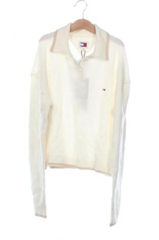 Γυναικείο πουλόβερ Tommy Jeans, Μέγεθος XS, Χρώμα Εκρού, Τιμή 122,99 €