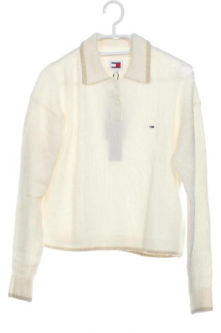 Дамски пуловер Tommy Jeans, Размер XS, Цвят Екрю, Цена 204,99 лв.