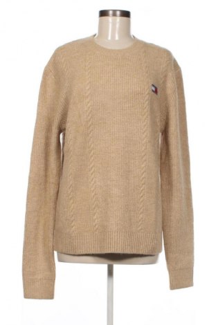 Дамски пуловер Tommy Jeans, Размер S, Цвят Кафяв, Цена 184,99 лв.