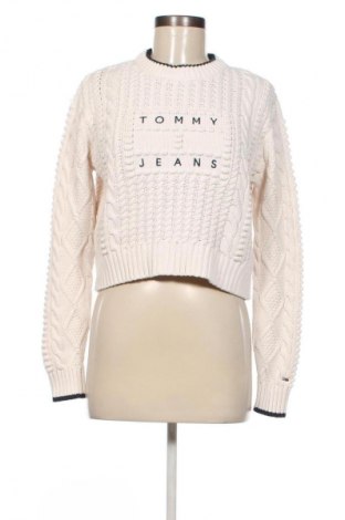 Γυναικείο πουλόβερ Tommy Jeans, Μέγεθος S, Χρώμα Εκρού, Τιμή 122,99 €