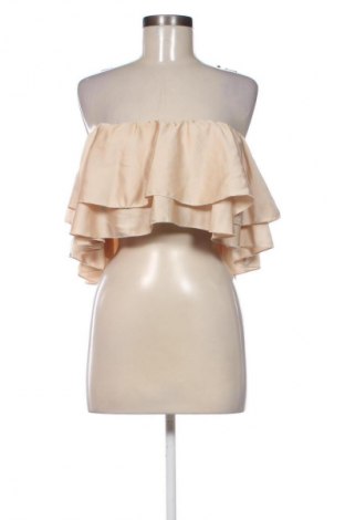 Γυναικείο τοπ NEW COLLECTION, Μέγεθος M, Χρώμα  Μπέζ, Τιμή 13,81 €