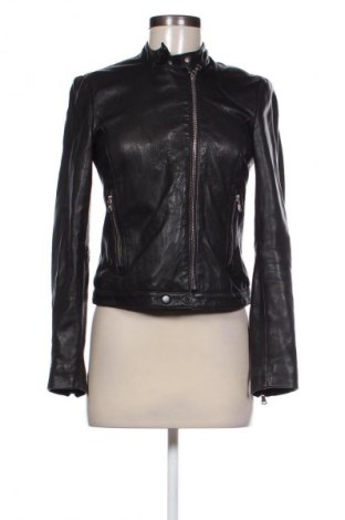 Női bőrdzseki Massimo Dutti, Méret S, Szín Fekete, Ár 42 249 Ft