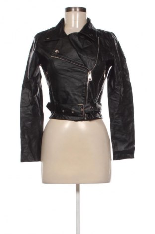Γυναικείο δερμάτινο μπουφάν NEW COLLECTION, Μέγεθος S, Χρώμα Μαύρο, Τιμή 16,99 €