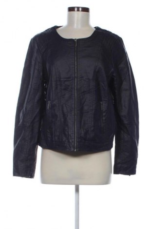 Damen Lederjacke Zizzi, Größe L, Farbe Blau, Preis € 19,99