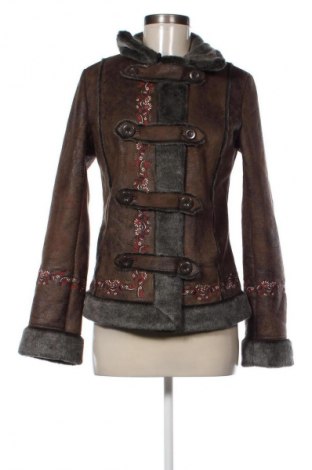 Damenmantel Desigual, Größe S, Farbe Braun, Preis € 107,99