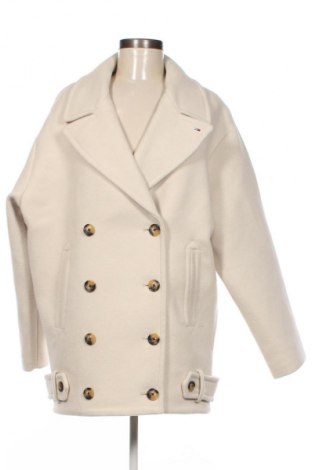Дамско палто Tommy Jeans, Размер S, Цвят Екрю, Цена 469,99 лв.
