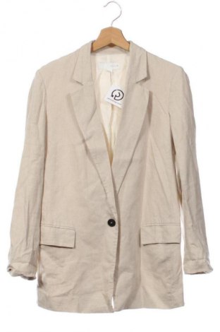 Damen Blazer Zara, Größe XS, Farbe Ecru, Preis 24,55 €