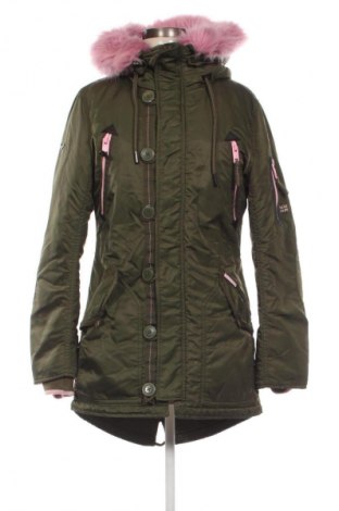Dámska bunda  Superdry, Veľkosť S, Farba Zelená, Cena  43,95 €