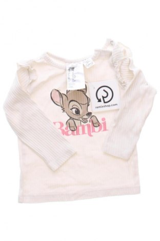 Bluză pentru copii H&M, Mărime 3-6m/ 62-68 cm, Culoare Ecru, Preț 19,99 Lei