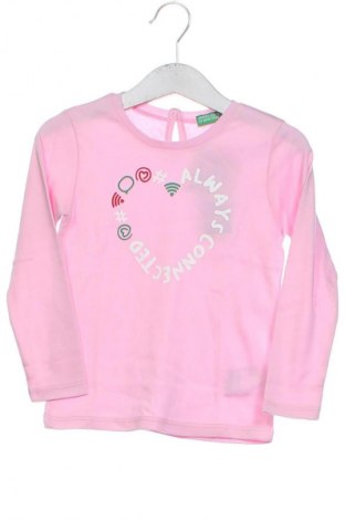 Παιδική μπλούζα United Colors Of Benetton, Μέγεθος 2-3y/ 98-104 εκ., Χρώμα Ρόζ , Τιμή 32,99 €
