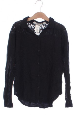 Kinderhemd H&M L.O.G.G., Größe 8-9y/ 134-140 cm, Farbe Schwarz, Preis 7,99 €