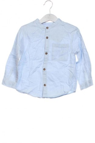 Детска риза Zara, Размер 18-24m/ 86-98 см, Цвят Син, Цена 14,99 лв.