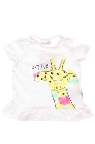 Dziecięcy T-shirt Coccodrillo, Rozmiar 2-3m/ 56-62 cm, Kolor Biały, Cena 23,00 zł